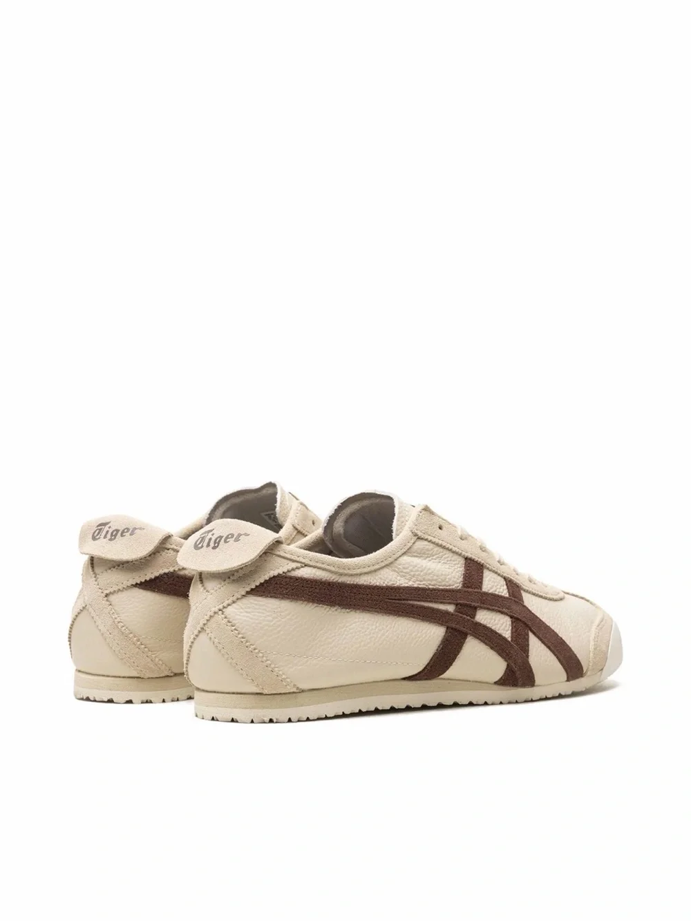 Onitsuka Tiger Mexico 66 Sneaker in PALE BEIGE/REDDISH BROWN